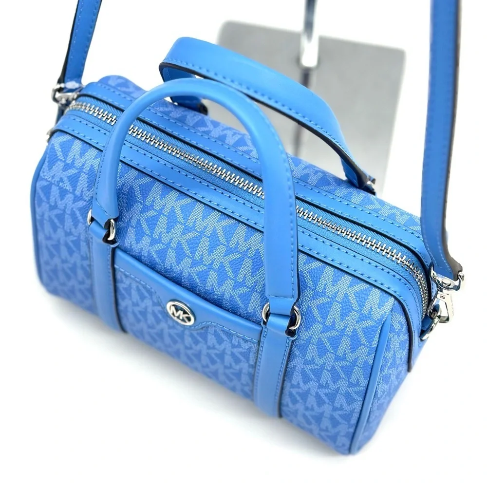 Michael Kors Small Travel Duffle Xbody Satchel Shoulder Bag South Pacific Blue